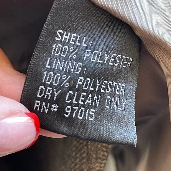 Larry Levine Herringbone 2 Piece Suit - Blazer & Jacket Set - Size 8 - NWT - Picture 10 of 11